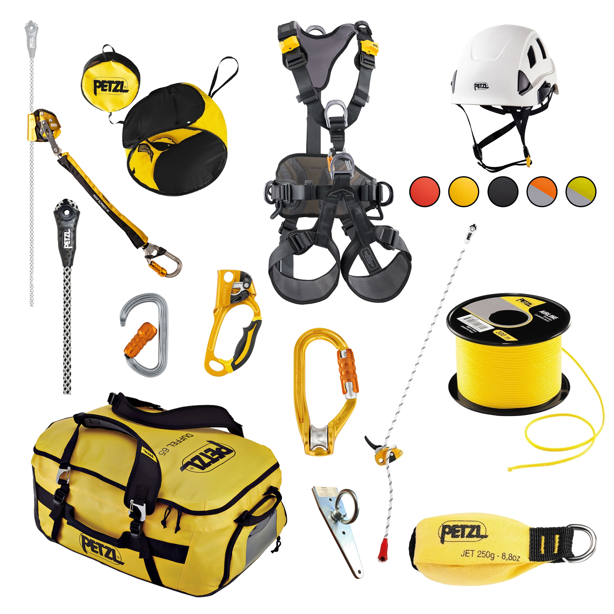 GME x Petzl Solar Technician Fall Protection and Work Positioning Kit from GME Supply